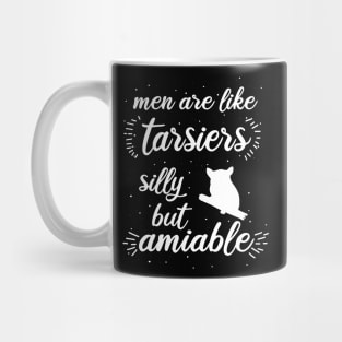 Men cute tarsier saying love fan Mug